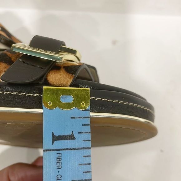 Louise et Cie  Animal Print Calf Hair Upper ‎ Sandal Women’s Sz 5M - Picture 12 of 13